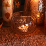 Natural Floral Glass - Bowl Candle Holder - Margarita - (8x10cm) - Image 13