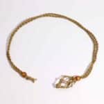Crystal Gemstone Necklace Cord 45cm/18inch - Sand - Image 2