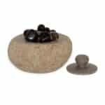 Natural Riverstone Grounding Pot - Large (aprox 15x12cm) - Image 8