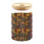 Cottage Bamboo Glass Jar - 15cm - Image 2