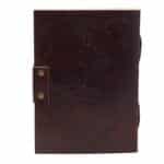 Leather World Map & Stitching Notebook (18x13 cm) - Image 4