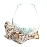 Molten Glass on Whitewash Wood - Medium Bowl