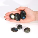 Madagascar Labradorite Palm Stones (approx 17-40gms 35-50mm) - Image 3