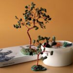 Gemstone Tree - Green Aventurine on Green Agate Base (35 stones) - Image 3
