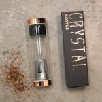 Crystal Glass Tea Infuser Bottle - Rose Gold - Rose Quartz - Image 4