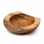 Large Natural Shape Teakwood Bowl - 25x7cm - Image 3
