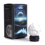 White Howlite Planet on a Sola Goldstone Stand - 40mm (30x15mm stand) - Image 2