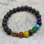Lava Stone Bracelet - Elephant Chakra - Image 2