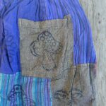 Nomad Sari - Mushroom Pants - Block Print Designs - Purple Tones (105x127cm) S/M - Image 4