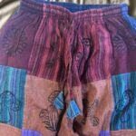 Nomad Sari - Mushroom Pants - Block Print Designs - Purple Tones (105x127cm) S/M - Image 3