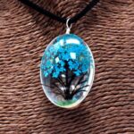 Pressed Flowers - Tree of Life set - Teal - Image 3