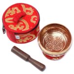 Mini Singing Bowl Gift Set - Red - Image 3
