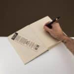 Lrg Lokta Inspiration Notebook (21x15cm) - 45 leafs - Real Life - inc bookmark - Image 2