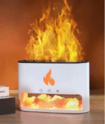 Blaze Aroma Diffuser - Himalayan Salt Chamber - USB-C - Flame Effect (Salt included) - Image 2