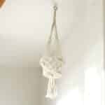 Macrame Pot Holder - Single Small Pot - Image 7