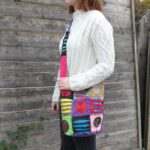 Ethnic Sling Bag - Purple / Spiral - Image 2