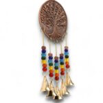 Indian Chimes - Med Tree of Life - Chakra Beads 5 Bells - 10x36cm - Image 5