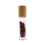 Gemstone Essential Oil Roller Bottle - Red Jasper  - Wooden Cap + Gemstone Roller Tip for 5ml Bottle - Red Jasper - Image 4