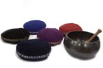 Singing Bowl Velvet Cushion - 16cm - Image 2
