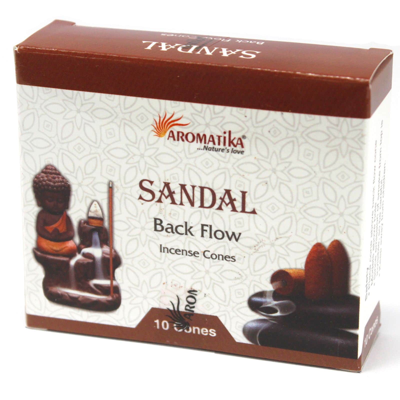 bG9jYWw6Ly9tZWRpYS9IRy9HQy82MFIzMEMxRzZNVEtHQ0hHL2M1NTZiOGMxLmpwZWc Aromatica Backflow Incense Cones - Sandalwood - Image 1