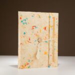 Lrg Lokta Mixed Colour Cotton Notebook (21x15cm) - 45 leafs - inc bookmark - Image 3