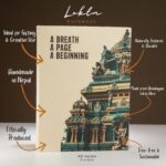 Lrg Lokta Inspiration Notebook (21x15cm) - 45 leafs - A Breath - inc bookmark - Image 3
