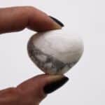 Bag of 12 Medium African Tumble Stones - White Howlite - Magnesite - Image 2
