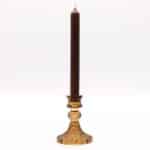 Set of 2 Vintage Dinner Candle Holder -  Antique Amber - Image 2