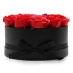 Soap Flower Gift Bouquet - 14 Red Roses - Round - Image 9