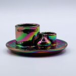 Palo Santo Stick & Smudge Holder - Mandala - Metalic Rainbow - Image 11