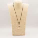 Cord Necklace Gemstone Pendant - Rose Quartz Heart - Image 2