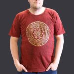 XLarge Stone Washed Teashirt - Chakra - Maroon