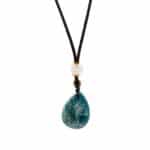 Cord Necklace Gemstone Pendant - Howlite Teardrop - Image 2