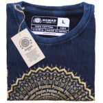 Large Stone Washed Teashirt - Mandala - Blue - Image 3