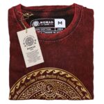 Medium Stone Washed Teashirt - Chakra - Maroon - Image 2