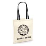 Agnes and Cat Cotton Bag 6oz - 35x30 cm - Naturally Artisan - Image 5