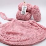 Pure Cotton Mesh Bag - Rose - Image 4
