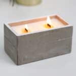Large Concrete Soy Candle  - Clove & Dark Sandal - Image 4