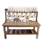 A&C 1.8m Standard Table with top shelf - Image 6