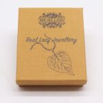 Necklace & Earring Set - Bravery Leaf - Gold - Image 2