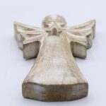 Mango Wood Angel - Whitewash with Star Cut Out - Image 3