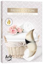 Set of 6 Scented Tealights - Fresh Cotton - Image 2