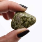 Bag of 12 Medium African Tumble Stones - Epidote Snowflake - Image 4
