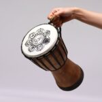 Handmade Wide Top Djembe Drum - 30cm - Image 5