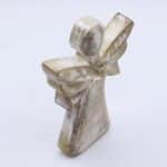 Mango Wood Angel - Whitewash with Star Cut Out - Image 2