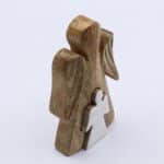 Mango Wood Angel in Angel - White Enamel - Image 2
