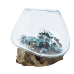 Molten Glass on Wood - Small Bowl - Image 7
