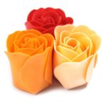 Set of 9 Soap Flower Box - Peach Roses - Image 5