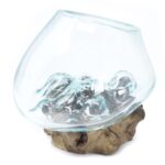 Molten Glass on Wood - Small Bowl - Image 2
