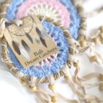 Pastel Pink Macramé Dream Catcher 16cm (asst colours) - Image 4